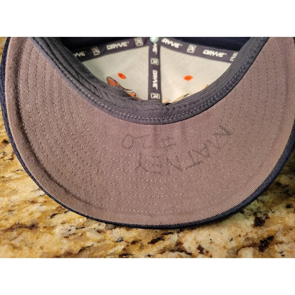 Richardson Dryve Hat Navy Blue Baseball Cap Embroidered Logo Fitted Small-Medium - Picture 7 of 14
